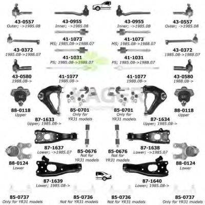 Подвеска колеса KAGER 801000