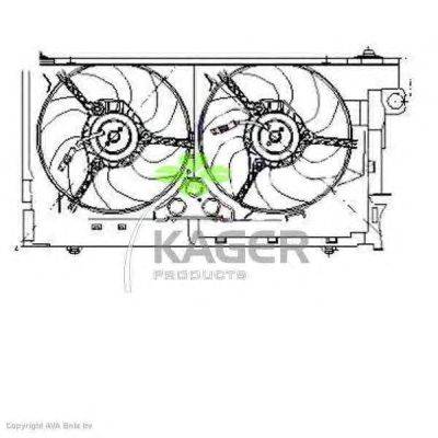 Вентилятор, охлаждение двигателя KAGER 32-2037