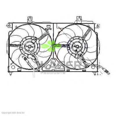 Вентилятор, охлаждение двигателя KAGER 32-2044