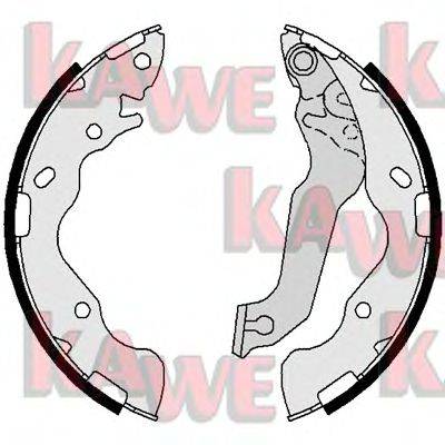 Комплект тормозных колодок KAWE 01082