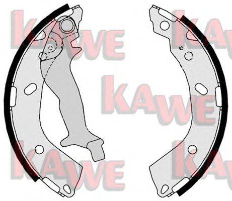 Комплект тормозных колодок KAWE 08760