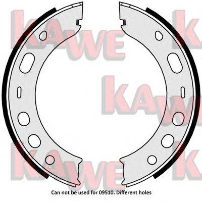 Комплект тормозных колодок, стояночная тормозная система KAWE 09000