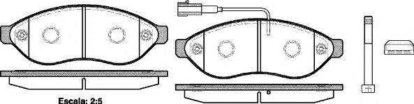 Комплект тормозных колодок, дисковый тормоз KAWE 123701