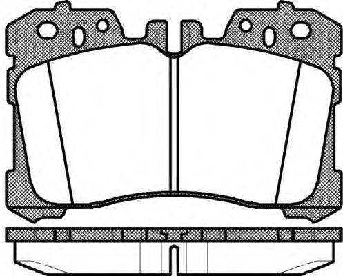 Комплект тормозных колодок, дисковый тормоз KAWE 1320 00