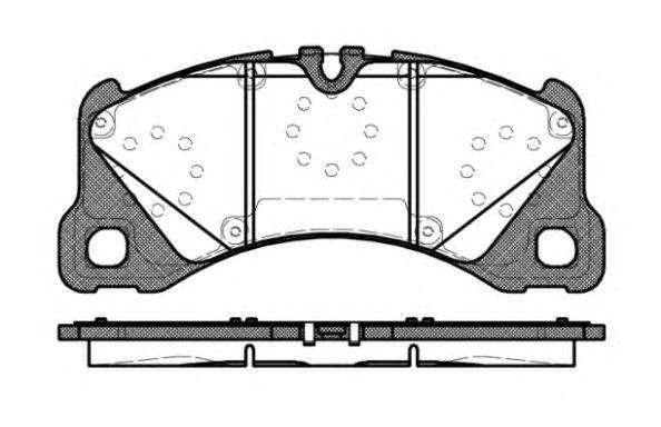 Комплект тормозных колодок, дисковый тормоз KAWE 134540