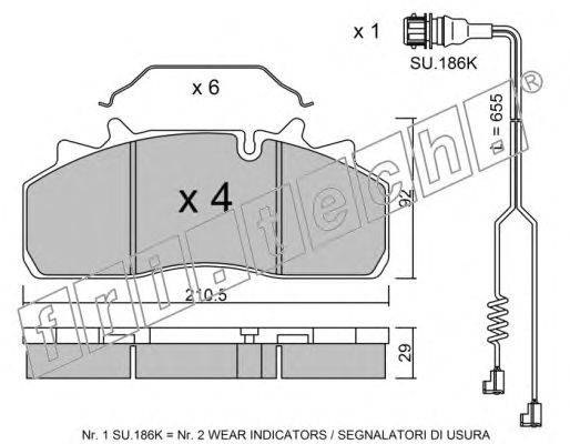 Комплект тормозных колодок, дисковый тормоз RENAULT 211433057008000