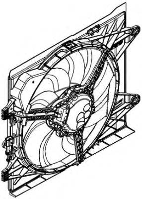 Вентилятор, охлаждение двигателя J. DEUS EV8B0500