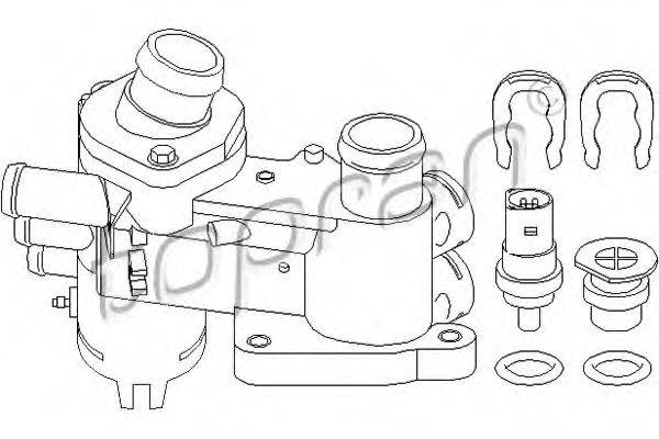Корпус термостата TOPRAN 110352