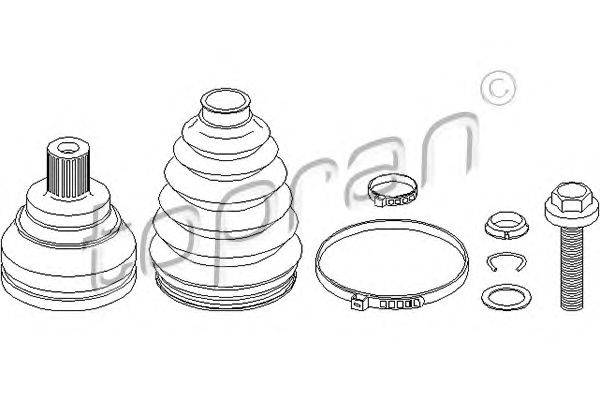 Шарнирный комплект, приводной вал TOPRAN 108 111