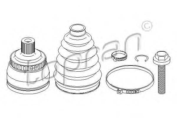 Шарнирный комплект, приводной вал TOPRAN 109 395