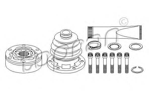 Шарнирный комплект, приводной вал TOPRAN 110022