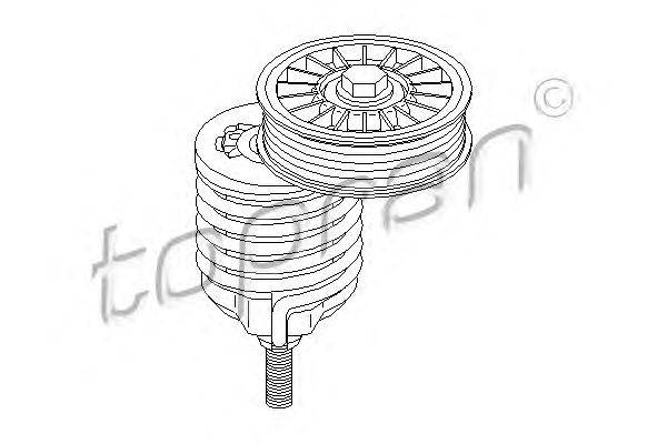 Натяжитель ремня, клиновой зубча TOPRAN 108 495