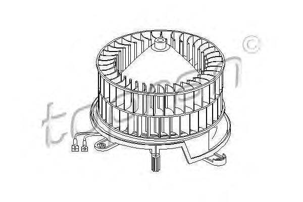 Электродвигатель, вентиляция салона TOPRAN 401 604