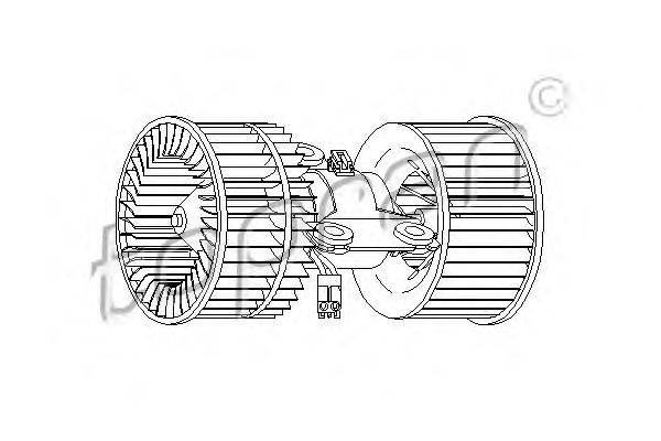 Электродвигатель, вентиляция салона TOPRAN 501 517