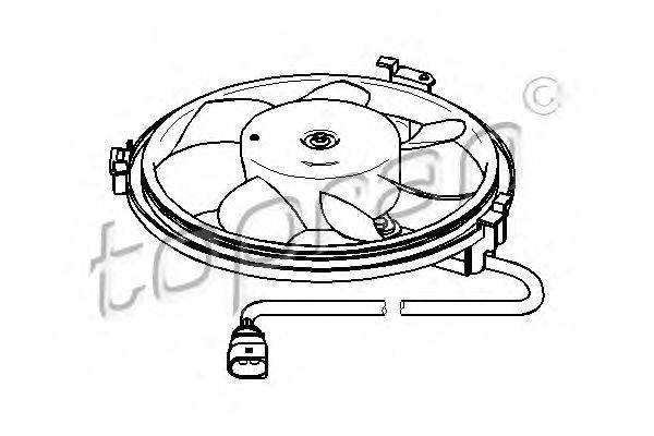 Вентилятор, охлаждение двигателя TOPRAN 111439