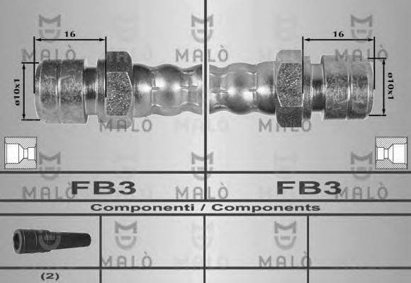 Тормозной шланг MALÒ 80240