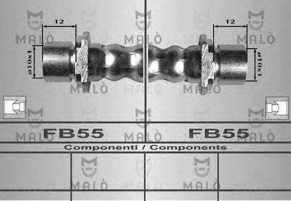 Тормозной шланг MALÒ 80287