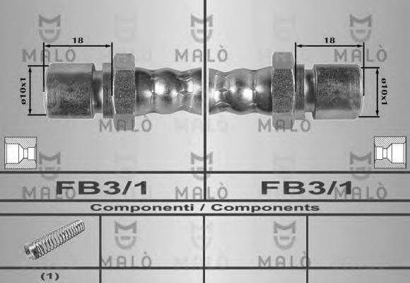Тормозной шланг MALÒ 80293