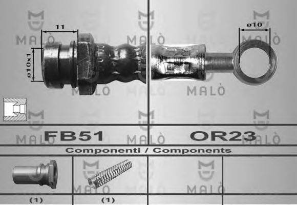 Тормозной шланг MALÒ 80442