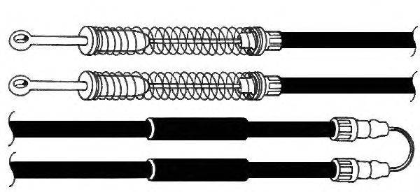 Трос, стояночная тормозная система CEF FA02101
