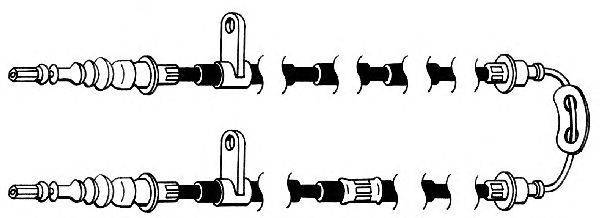 Трос, стояночная тормозная система CEF FA02165