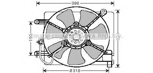 Вентилятор, охлаждение двигателя PRASCO DW7502