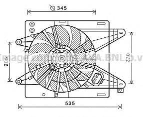 Вентилятор, охлаждение двигателя PRASCO FT7575
