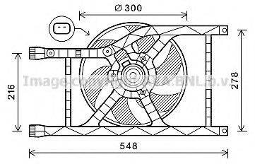 Вентилятор, охлаждение двигателя PRASCO FT7593
