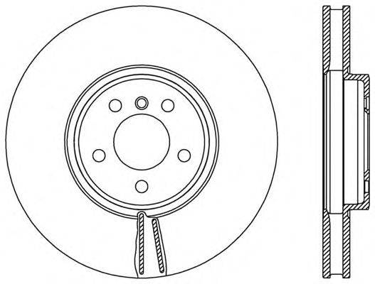 Тормозной диск OPEN PARTS BDR2543.20