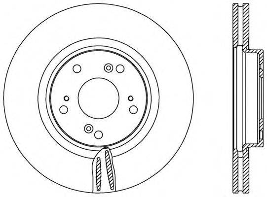 Тормозной диск OPEN PARTS BDR2556.20