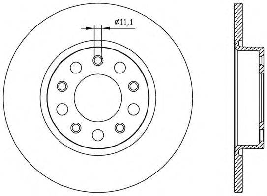 Тормозной диск OPEN PARTS BDR2559.10