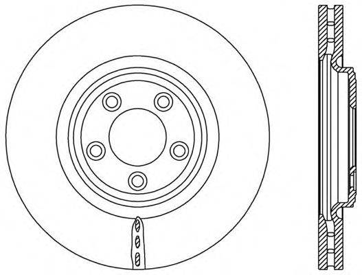 Тормозной диск OPEN PARTS BDR2577.20