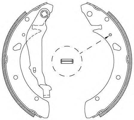 Комплект тормозных колодок OPEN PARTS BSA2019.00