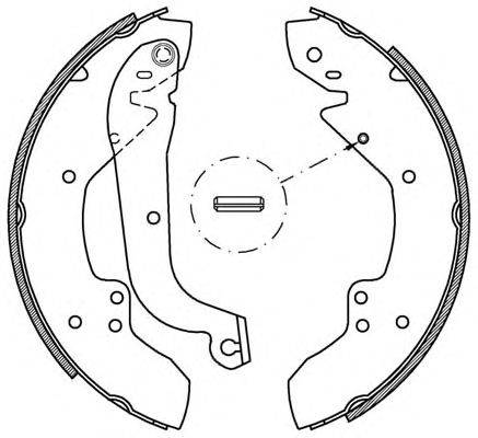 Комплект тормозных колодок OPEN PARTS BSA2020.00