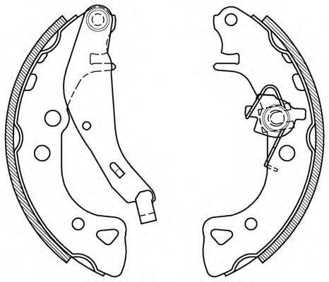 Комплект тормозных колодок OPEN PARTS BSA2061.00