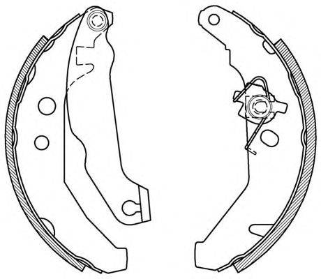 Комплект тормозных колодок OPEN PARTS BSA2102.00