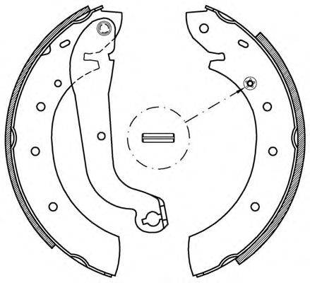 Комплект тормозных колодок OPEN PARTS BSA2172.00