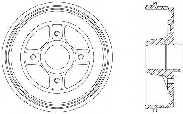 Тормозной барабан OPEN PARTS BAD9039.30