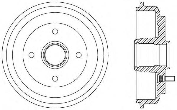 Тормозной барабан OPEN PARTS BAD9072.30