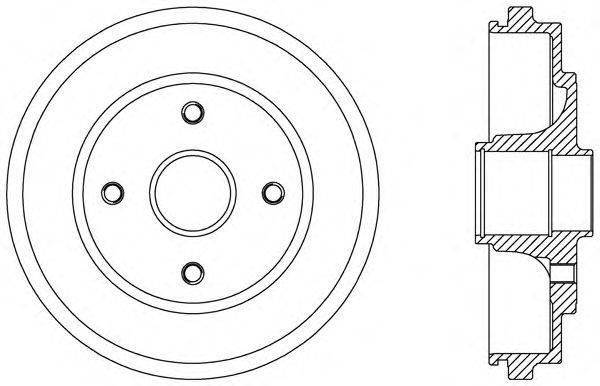 Тормозной барабан OPEN PARTS BAD9076.30