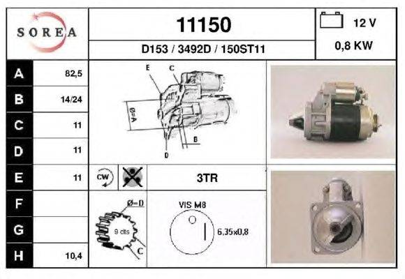 Стартер DA SILVA 02237