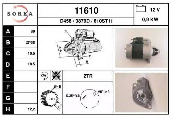 Стартер LUCAS ELECTRICAL 25153