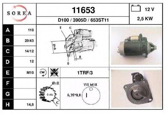 Стартер DA SILVA 020800