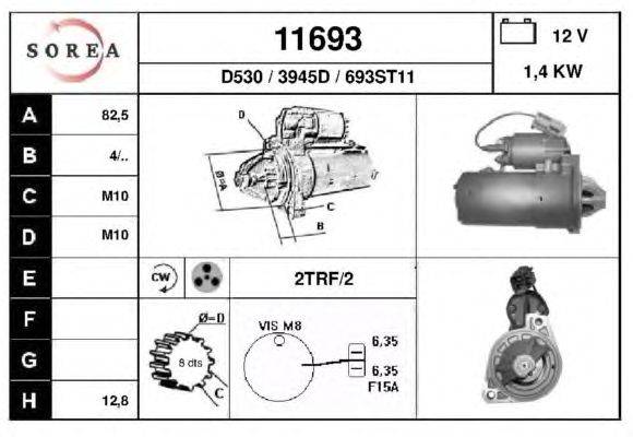 Стартер DA SILVA 040765