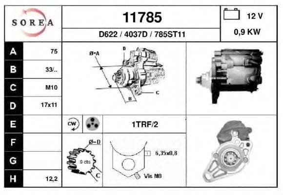 Стартер DA SILVA 040425