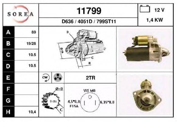 Стартер EAI 11799