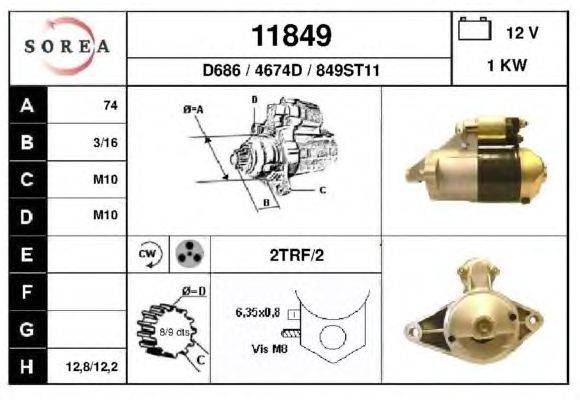 Стартер EAI 11849