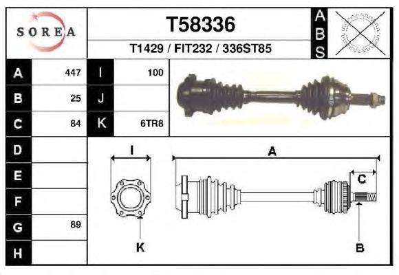 Приводной вал EAI T58336