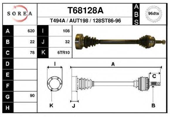 Приводной вал EAI T68128A