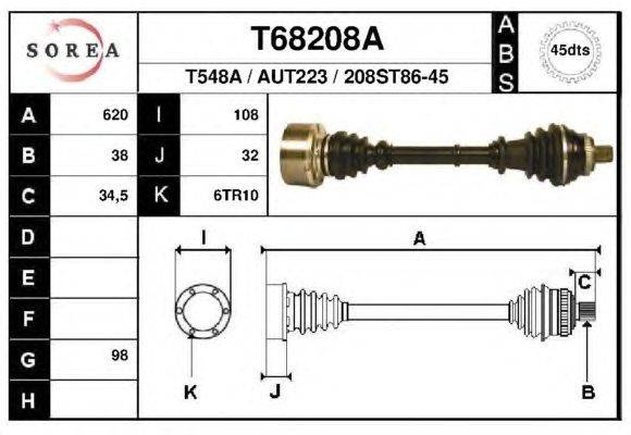 Приводной вал EAI T68208A